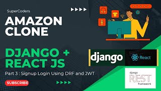 Building Your Amazon Ecommerce Clone Part 3  Setting Up Dango Rest Framework and JWT Token  API [upl. by Aihtenyc]