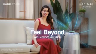 Feel Beyond with Meditate Air Purifier  Janhvi Kapoor [upl. by Llehcear]