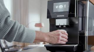 Introducing the Siemens fully automatic bean to cup coffee machine EQ700 [upl. by Ahseiyt]