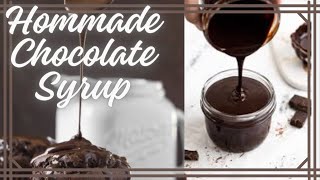 Chocolate Syrup Recipe  Chocolate ganache with cocoa powder  Chocolate Sauce Shahi Food Secrets [upl. by Wolenik]