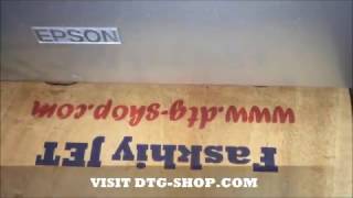 Print Kayu  Faskhiy JET Wood Printing with DTG Printer [upl. by Odnam621]