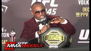 Kamaru Usman Broken Jaw Bodyshots amp being surprised by Colby Covington UFC 245 [upl. by Neerahs]