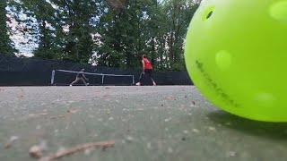 Fairfax Co Park Authority restarts removal of pickleball courts with security guard in place after [upl. by Hernando552]