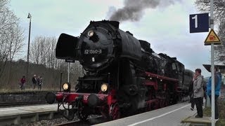 Mit 52 1360 rund um den Harz  DampflokMitfahrt [upl. by Hasseman749]