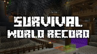 Minecraft Bedrock  Hive Deathrun  Survival 114493 WORLD RECORD [upl. by Eynaffit]