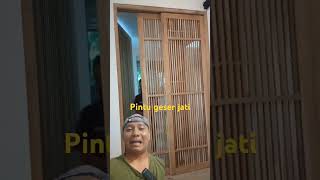 inspirasi pemasangan pintu sliding kayu jati [upl. by Loralie]