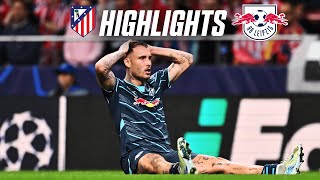 Last minute defeat in Madrid  Highlights Atlético Madrid  RB Leipzig 21  Champions League [upl. by Neille155]