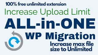 all in one wp migration unlimited extension  wordpress plugin [upl. by Kreitman]