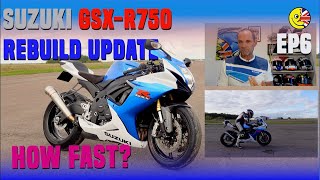 Suzuki GSXR750 rebuild Ep 6 How fast does it go Mister [upl. by Phenica]