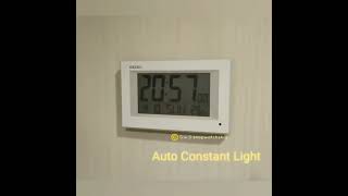 Seiko Digital Wall Clock with Auto Constant Light Sensor [upl. by Stig]