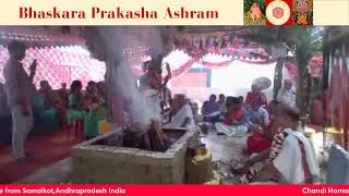 Chandi Homam  Live from Samalkot Andhrapradesh India [upl. by Suirtemid]