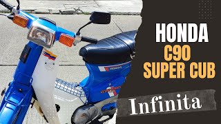 HONDA C90 SUPER CUBECONOREVIEWINDESTRUCTIBLE1994 [upl. by Newo960]