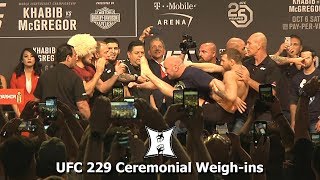 UFC 229 Khabib Nurmagomedov vs Conor McGregor Ceremonial Weighins [upl. by Bodnar634]