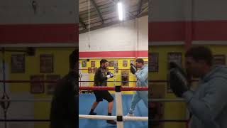 Liam ditchy training on pads [upl. by Nossila]