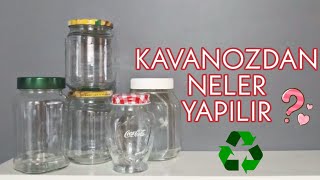 KAVANOZLARDAN NELER YAPILIR  Geri Dönüşüm  Recycle  Kendin Yap [upl. by Bing876]