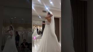 Gelinlik deniyorumğŸ‘°ğŸ¼â€â™€ï¸ Part I Sizce hangisiğŸŒ¸ wedding bridal [upl. by Neona442]