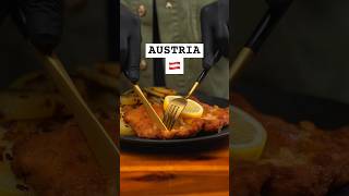 Austria Wiener Schnitzel 🇦🇹 “Famous Dishes around the World” austria wienerschnitzel [upl. by Spillihp]