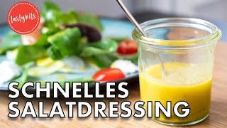 Schnelles Salatdressing mit Essig amp Öl  Französische Vinaigrette Rezept [upl. by Deana461]