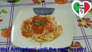 Lezioni di cucina italiana 5 Sugo al pomodoro [upl. by Herman736]