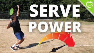 Simple Tennis Serve Power Trick  Serve Tennis Lesson [upl. by Lucier489]