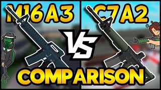 M16A3 vs C7A2  Phantom Forces Comparison Feat Lyttey [upl. by Lah]