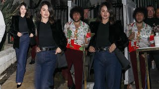 Selena Gomez chic datenight look in blazer and Jeans Look on date with Benny Blanco🥰 [upl. by Casie]