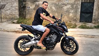 APRENDENDO A ANDAR DE CB 650F COM ERIC FERNANDES JVM ALEATÃ“RIO [upl. by Dalia485]