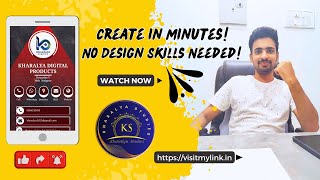 Create a Professional Digital Business Card for Free  Step by Step Tutorial  digitalvisitingcard [upl. by Aggie]