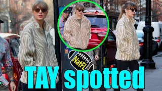 Taylor Swift shows up in Studio after baking POPTARTS for Travis Kelce amp Teammates [upl. by Eniarol307]