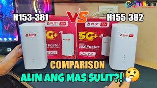 PLDT Home WiFi H153381 and H155382 5G Modem Full Comparison Features and Speed Test  INKfinite [upl. by Deanna]