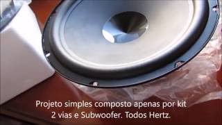 Subwoofer Hertz DS3003  finalmente chegou [upl. by Esiocnarf]