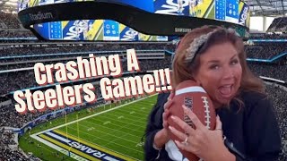 CRASHING A STEELERS GAME 🏈 l Abby Lee Miller [upl. by Gide]