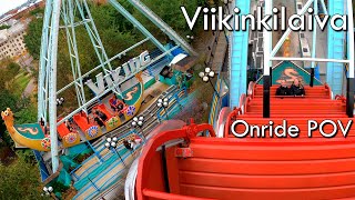 Viikinkilaiva Linnanmäki  Onride POV [upl. by Nathanoj]