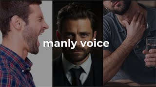 get manly voice  BeYourBest BeYourBestOfficial [upl. by Snodgrass4]