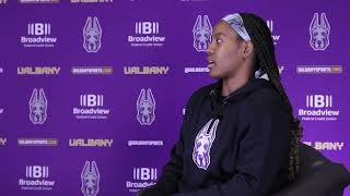 202324 AE WBB Media Day UAlbanys Kayla Cooper [upl. by Erich]