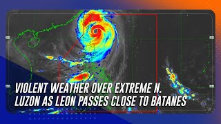 Violent weather over extreme N Luzon as super typhoon passes close to Batanes  TeleRadyo Serbisyo [upl. by Sheridan]