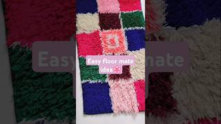 DIY floormate idea🌼  handmade craft idea shorts craft diy youtubeshorts [upl. by Guglielma850]