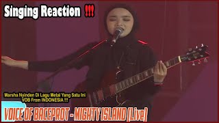 Singing Reaction To VOB Di Lagu Metal Ini Marsha Nyinden Gaesss [upl. by Holofernes]