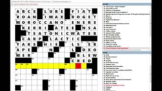 Los Angeles Times LAT Crossword Puzzle 10032024 [upl. by Aiet380]