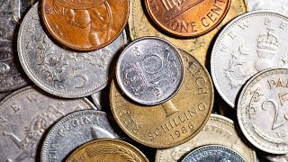 Macro Photography  Coins and Amethyst Crystals [upl. by Moguel156]