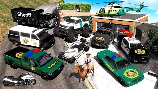 Collecting SECRET SHERIFF VEHICLES in GTA 5 [upl. by Anelaf]