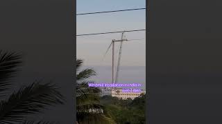 wind mill installation in india suzlon suzlonnews windenergy energy windenergy [upl. by Aicital]