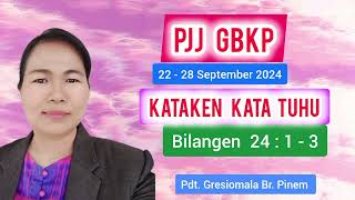 PJJ GBKP TGL 22  28 SEPTEMBER 2024 [upl. by Benji]