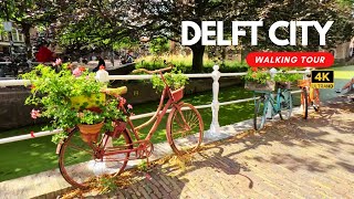 4K Delft City Walking Tour  Explore Historic Delft Netherlands in Ultra HD [upl. by Weylin]