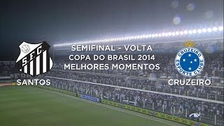 Melhores Momentos  Santos 3 x 3 Cruzeiro  Copa do Brasil  05112014 [upl. by Atiugram]