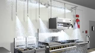 PyroChem Kitchen Knight II Restaurant Fire Suppression Animation KK II [upl. by Purdy]