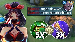 TOP 1 GLOBAL HANABI NEW SUPER SLOW BUILD AND EMBLEM 2023 MUST TRY [upl. by Ingold]