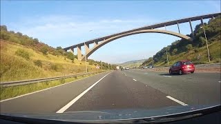 Driving in the UK  M62 amp M621  Manchester to Leeds [upl. by Whang]