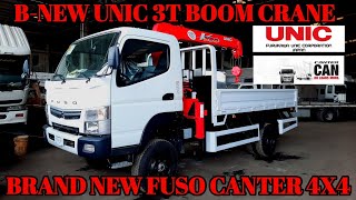 FUSO CANTER 4X4 NILAGYAN NAMIN NG BRAND NEW UNIC BOOM CRANE AT LOCALIZED DROPSIDE [upl. by Kaiulani633]