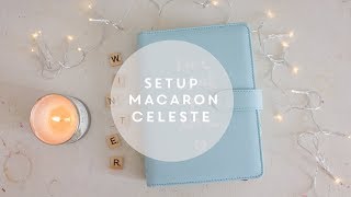 Come organizzare lagenda ITA  Setup macaron A5 celestina  Plan with me [upl. by Laoj925]